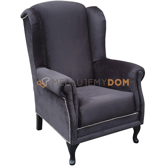 Fotel USZAK VELVET z pinezkami