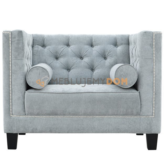 Fotel PRIMAVERA z wałkami i pinezkami