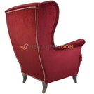 Fotel USZAK PIK z pinezkami i kryształkami