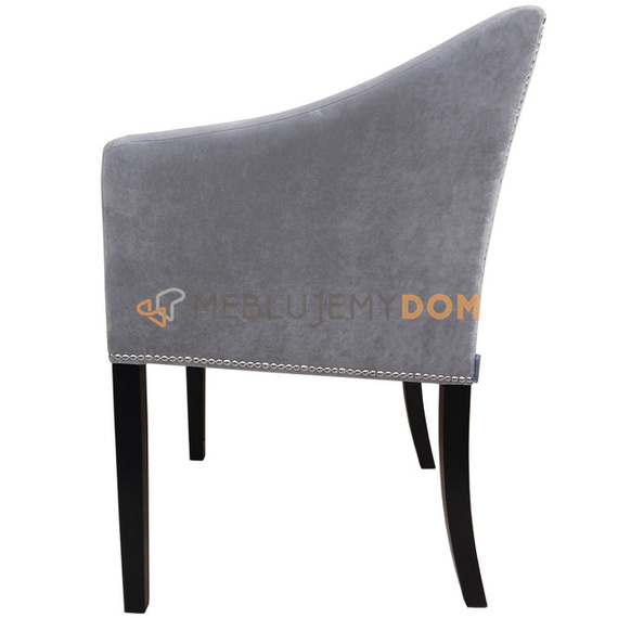 Fotel JUMPY WĄSKI z pinezkami i kołatką 84 cm