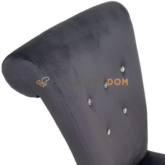 Krzesło TIZIANO z kryształkami i pinezkami 100 cm