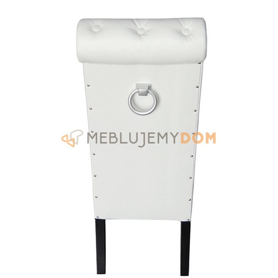 Krzesło PROSTE PIK z guzikami, wałkiem i kołatką 110 cm