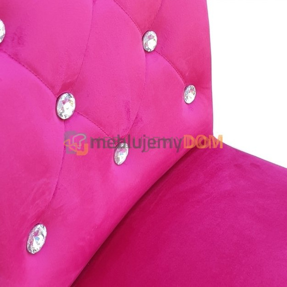 Krzesło SKOŚNE PIK Multikolor z kryształkami 98 cm