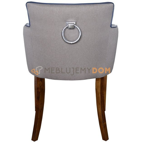 Fotel NAOKI z lamówką i kołatką 80 cm