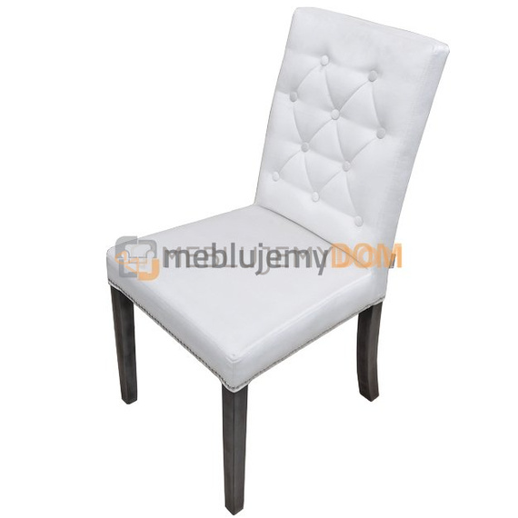 Krzesło WĄSKIE PIK z guzikami, pinezkami i kołatką 98 cm