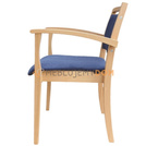 Krzesło sztaplowane DANILO z podłokietnikami 82 cm