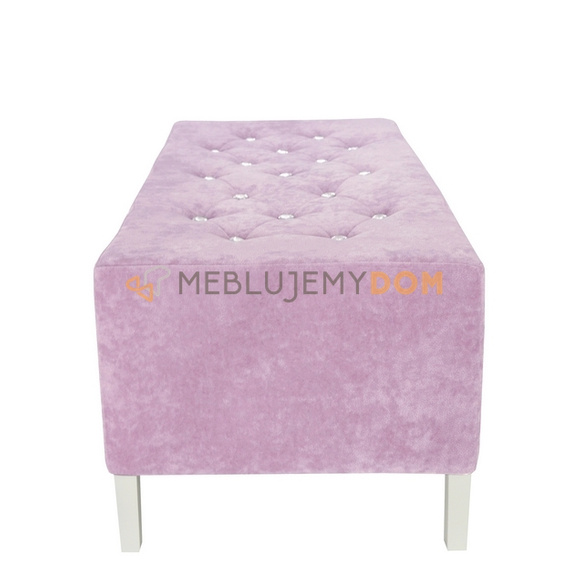 Puf PEŁNY PIK z kryształkami 97 x 50 cm