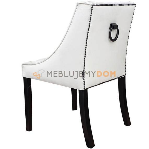 Krzesło LOVELY z czarnymi pinezkami i kołatką 85 cm