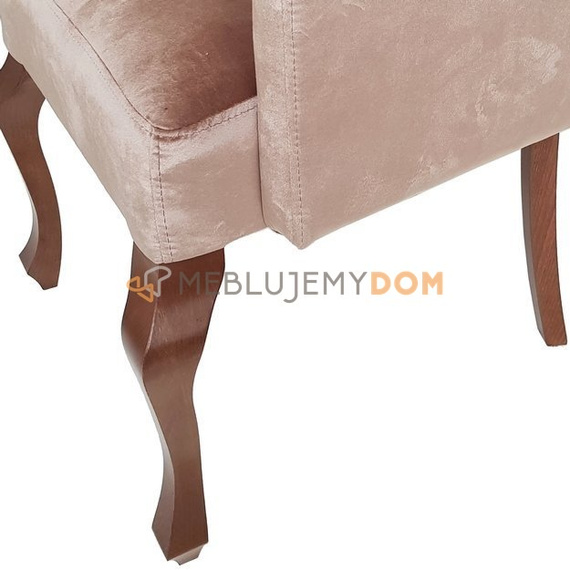 Krzesło TIZIANO z kryształkami, kołatką i podłokietnikami 100 cm