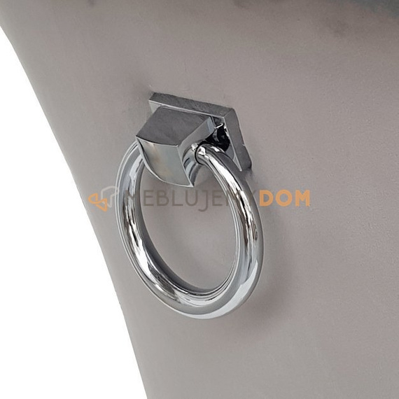 Krzesło TIZIANO z kryształkami, pinezkami i kołatką 100 cm