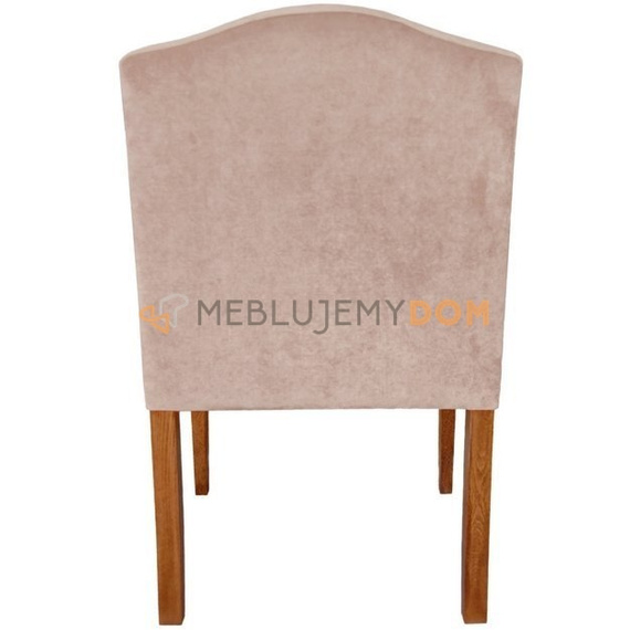 Fotel LUDWIK z lamówką i prostymi nogami 87 cm
