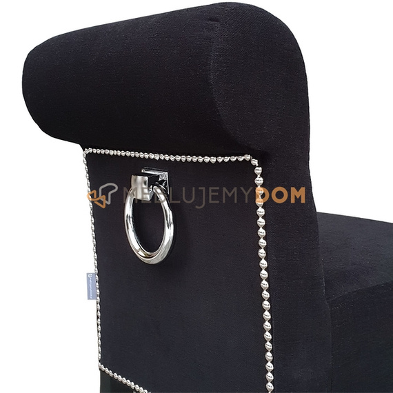 Hoker PROSTY PIK z wałkiem, pinezkami i kołatką 106 cm