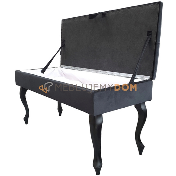 Puf CHESTER otwierany z kryształkami 100 x 40 cm