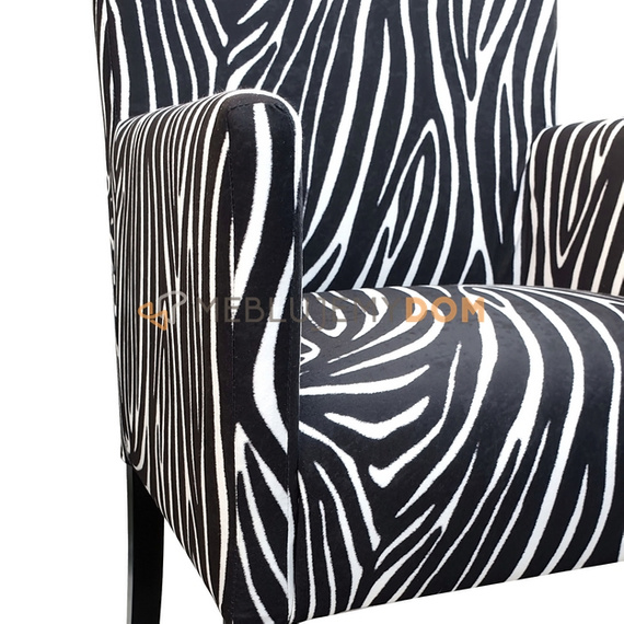 Fotel PROSTY Zeberka 98 cm