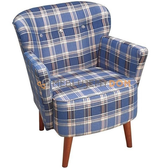 Fotel KLUBOWY z podłokietnikami 80 cm