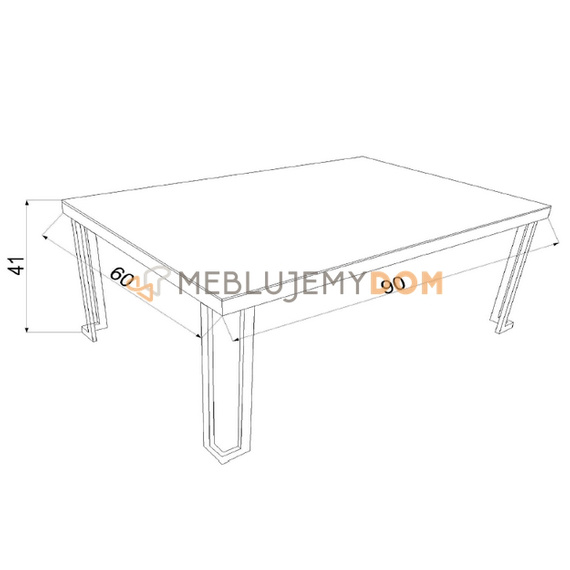 Stolik ASPEN 90 x 60 cm