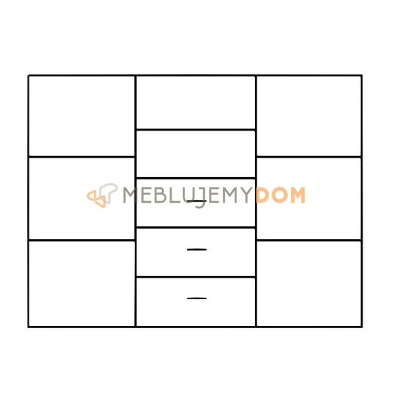 Komoda 2-drzwiowa LARGO 105 cm