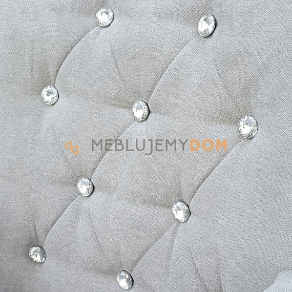 Fotel LUDWIK PIK z kryształkami 98 cm