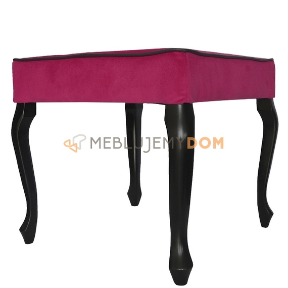 Puf LUDWIK z lamówką 50 x 50 cm