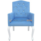 Fotel LUDWIK PIK z kryształkami 101 cm