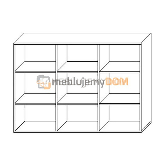 Komoda z regałem PATRICK