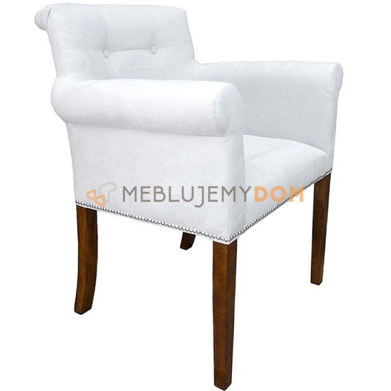 Fotel LAURENCE z pinezkami i kołatką 86 cm