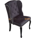 Krzesło USZAK PIK z guzikami i pinezkami 98 cm