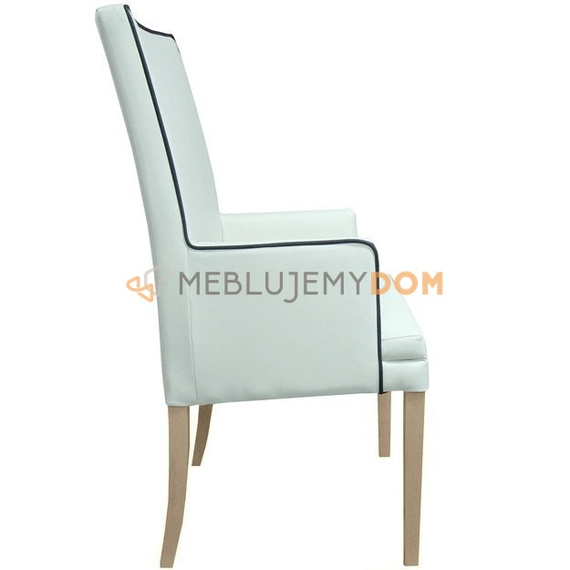 Fotel EDGAR WĄSKI z lamówką 107 cm