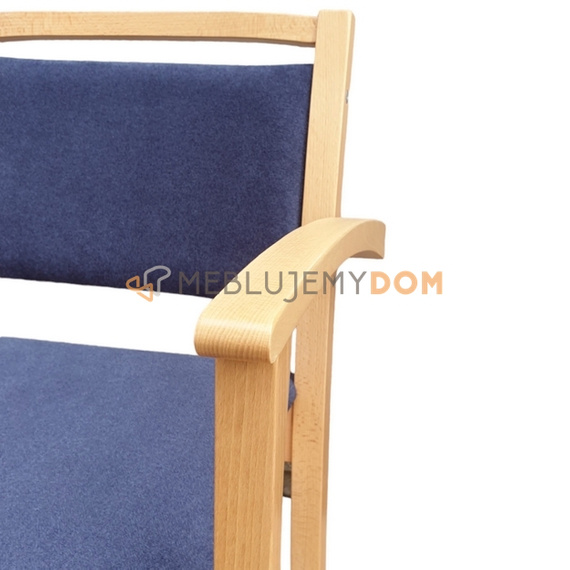 Krzesło sztaplowane DANILO z podłokietnikami 82 cm