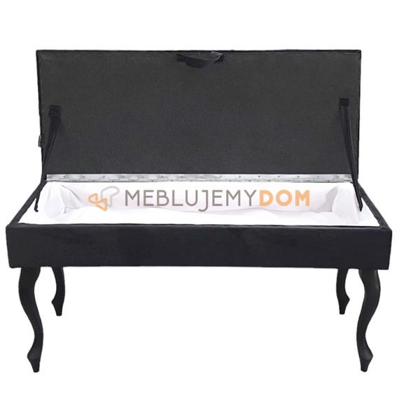 Puf CHESTER otwierany z kryształkami 100 x 40 cm