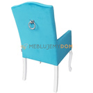 Fotel LUDWIK PIK z kryształkami i kołatką 110 cm