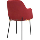 Fotel LOUISE BLACK SLIM 84 cm