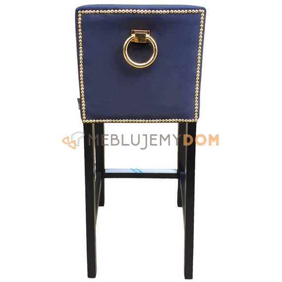 Hoker WĄSKI ze złotymi pinezkami i kołatką 91 cm