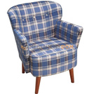 Fotel KLUBOWY z podłokietnikami 80 cm