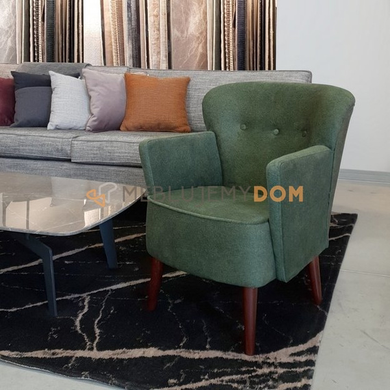 Fotel KLUBOWY z podłokietnikami 80 cm