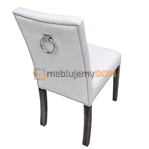 Krzesło WĄSKIE PIK z guzikami, pinezkami i kołatką 98 cm