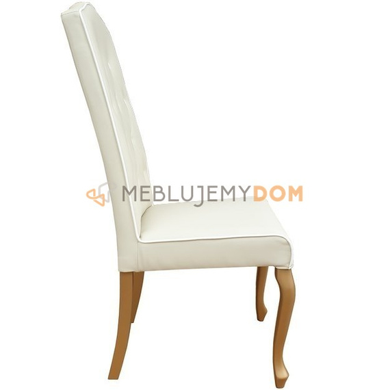 Krzesło LUDWIK PIK z guzikami i lamówką 110 cm