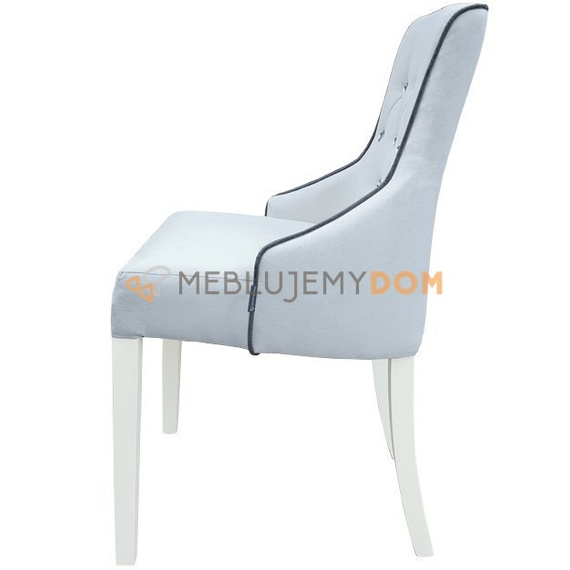 Krzesło DONALD PIK z lamówką i kryształkami 88 cm