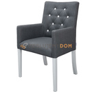 Fotel WĄSKI PIK z kryształkami 98 cm