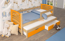 Łóżko 2-osobowe GILBERT z barierką
