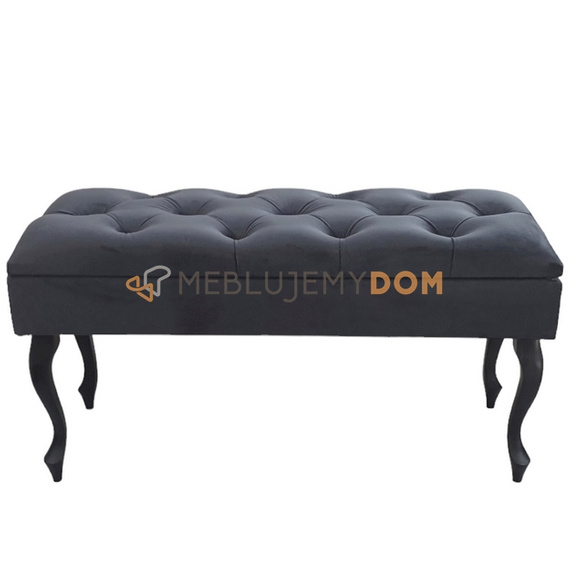 Puf CHESTER otwierany z kryształkami 100 x 40 cm