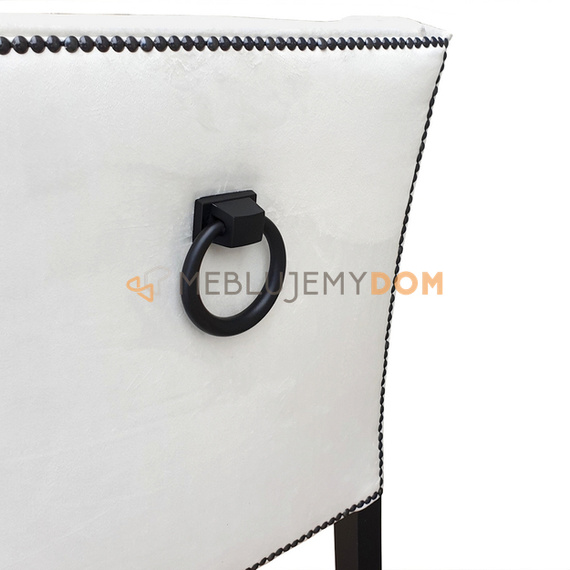 Krzesło LOVELY z czarnymi pinezkami i kołatką 85 cm