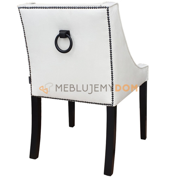 Krzesło LOVELY z czarnymi pinezkami i kołatką 85 cm