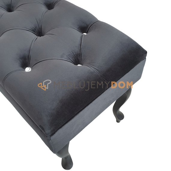 Puf CHESTER otwierany z kryształkami 100 x 40 cm