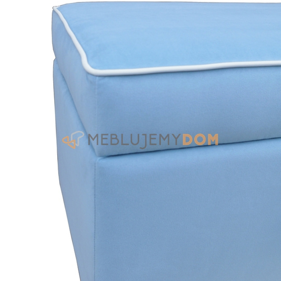 Puf COFFER z lamówką 97 x 50 cm