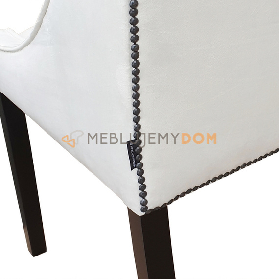 Krzesło LOVELY z czarnymi pinezkami i kołatką 85 cm