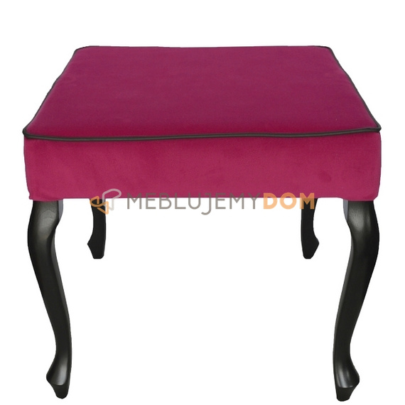 Puf LUDWIK z lamówką 50 x 50 cm