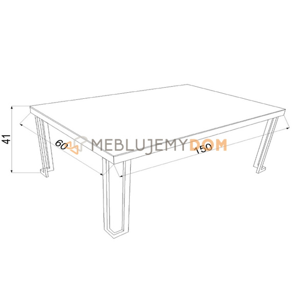 Stolik ASPEN 150 x 60 cm
