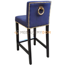 Hoker WĄSKI ze złotymi pinezkami i kołatką 91 cm