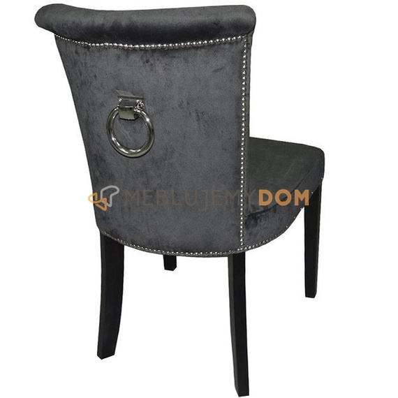 Krzesło MICHELLE z kryształkami, pinezkami i kołatką 87 cm